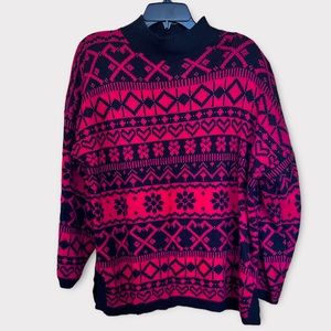 80’s Geometric Tunic Sweater by Stefano